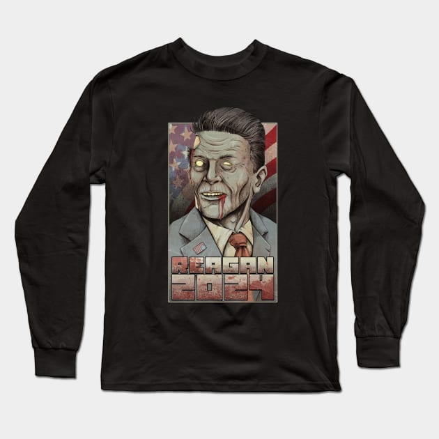 Reagan 2024 Long Sleeve T-Shirt by blackdrawsstuff